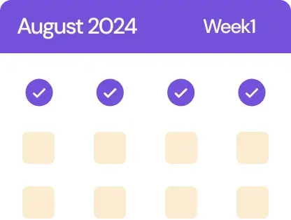 Consistent posting schedule illustration